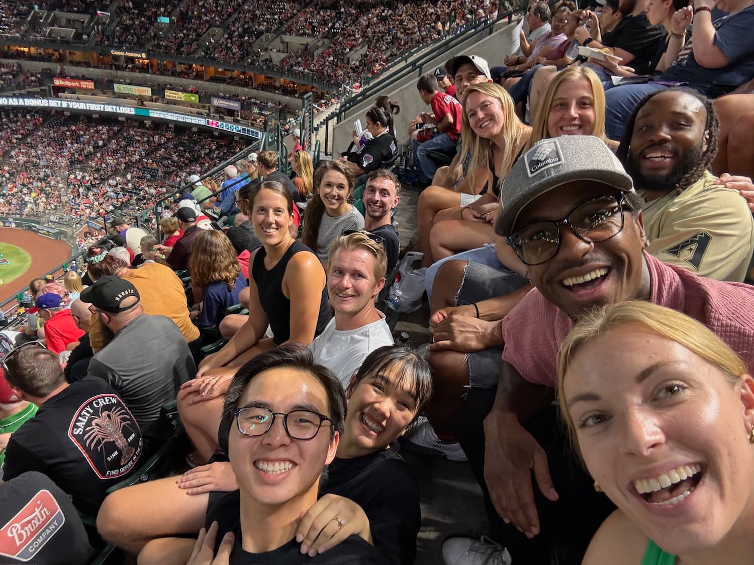 Dbacks game with RCC friends