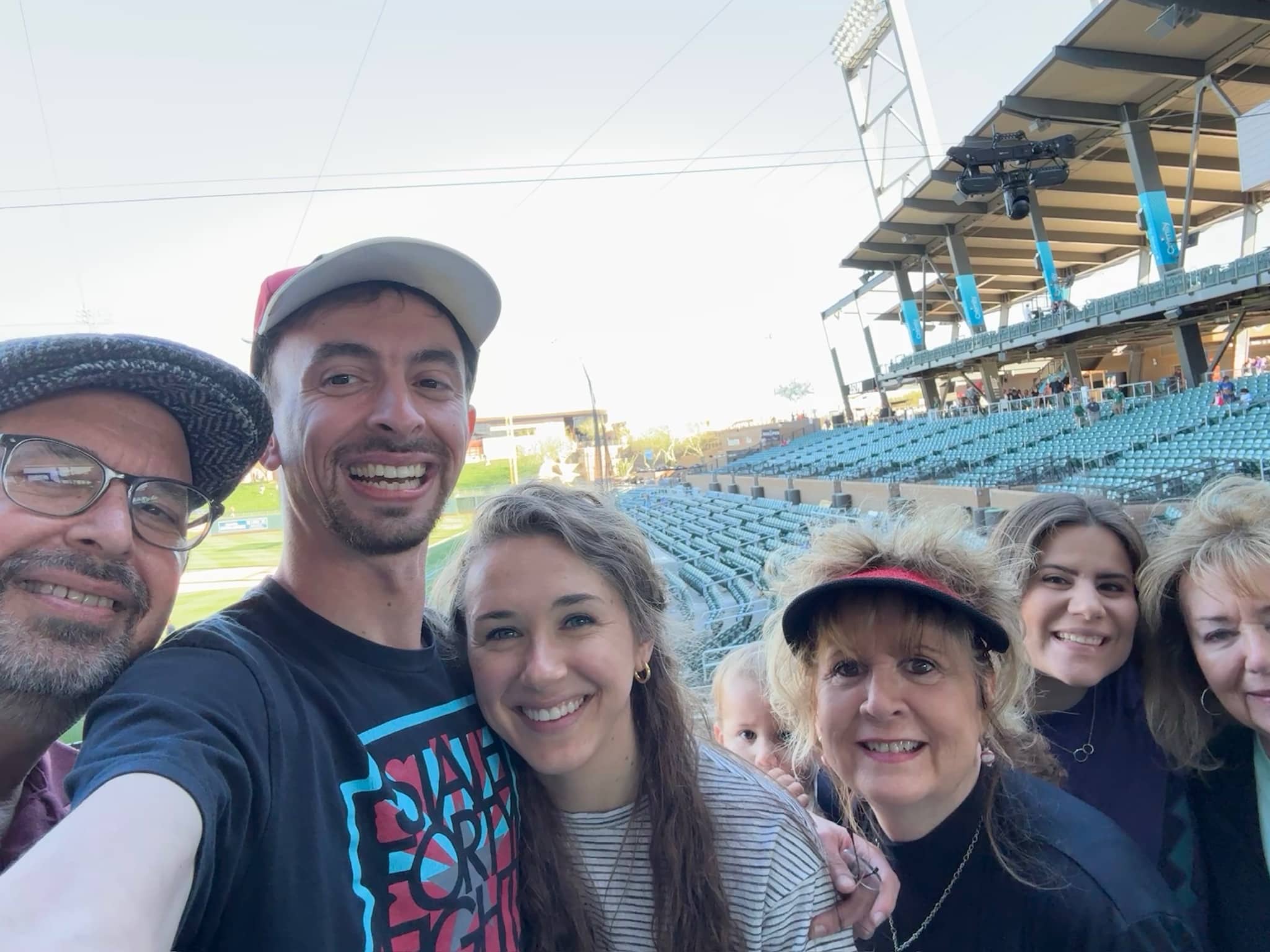 Spring training with family